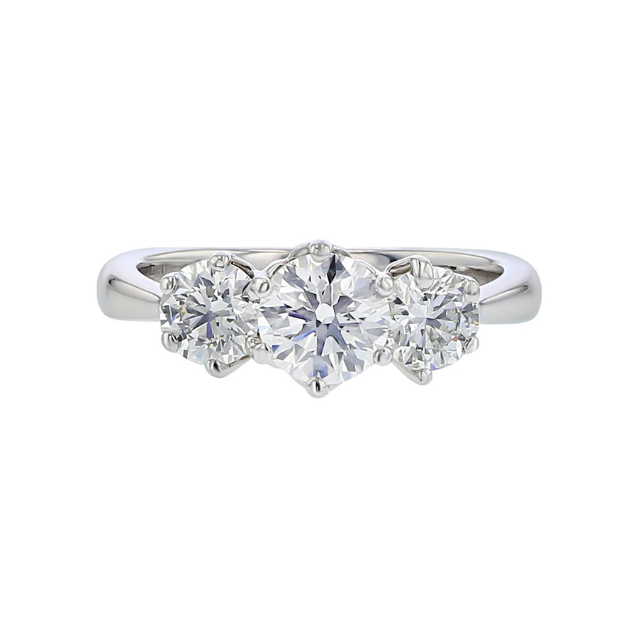 Hearts on Fire Sincerity 3-Stone Engagement Ring