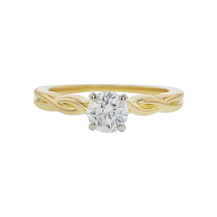Jabel 18K Yellow Gold Solitaire Engagement Ring