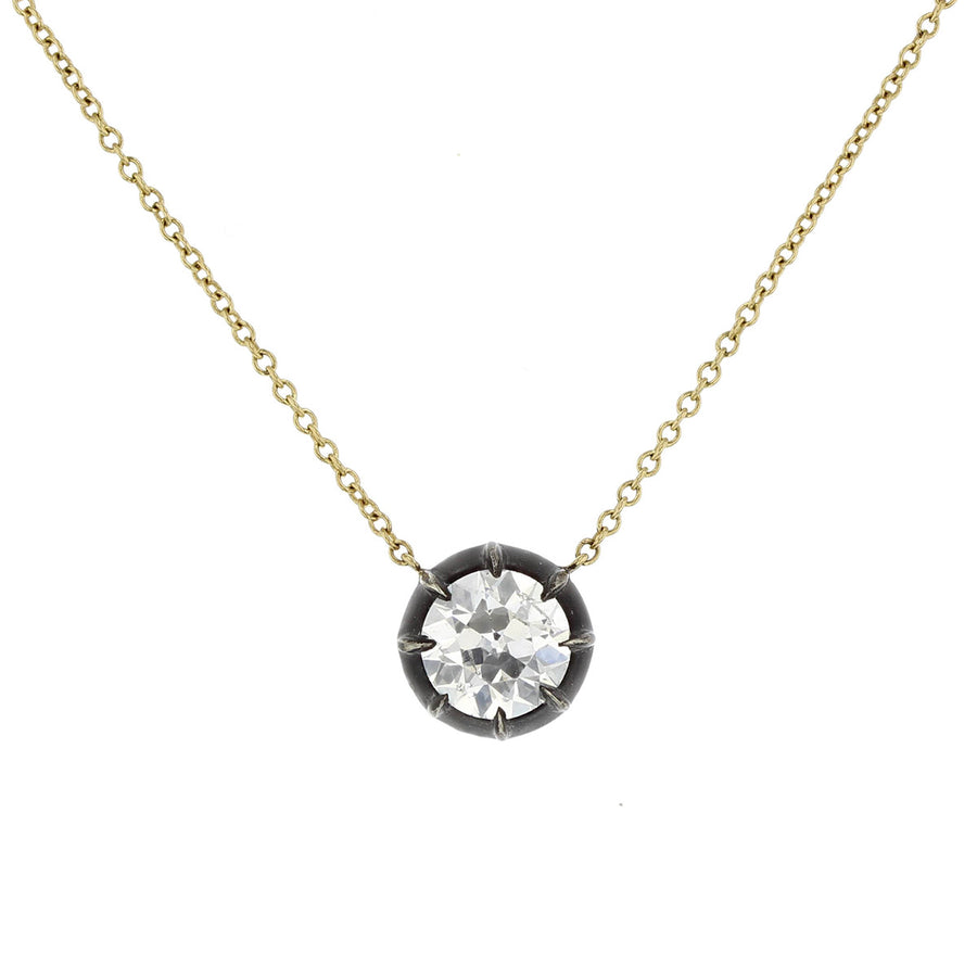 1.05 Carat Diamond Solitaire Pendant Necklace