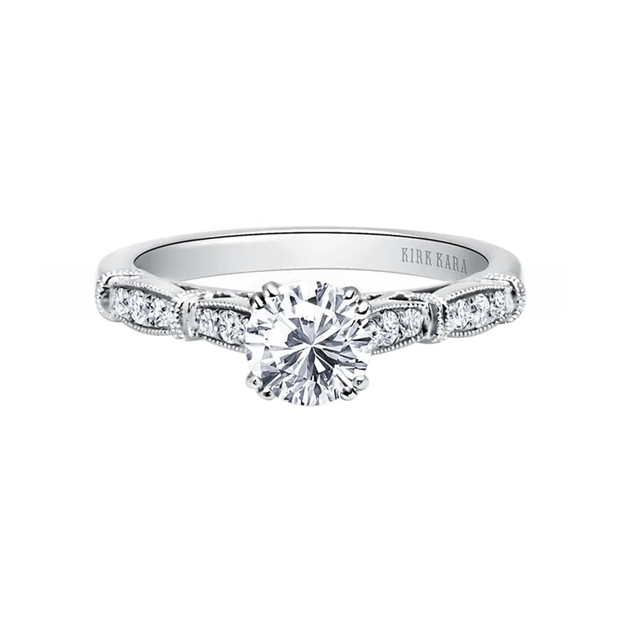 Milgrain Vintage Diamond Engagement Ring Setting