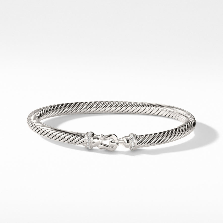 Cable Buckle Bracelet with Diamonds