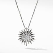 Starburst Medium Pendant Necklace with Diamonds