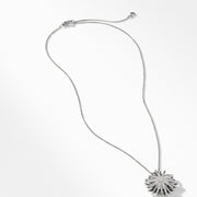 Starburst Medium Pendant Necklace with Diamonds