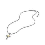 X Cross Necklace with Gold