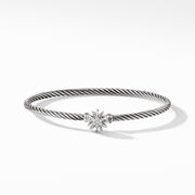 Starburst Single-Station Cable Bracelet with Diamonds