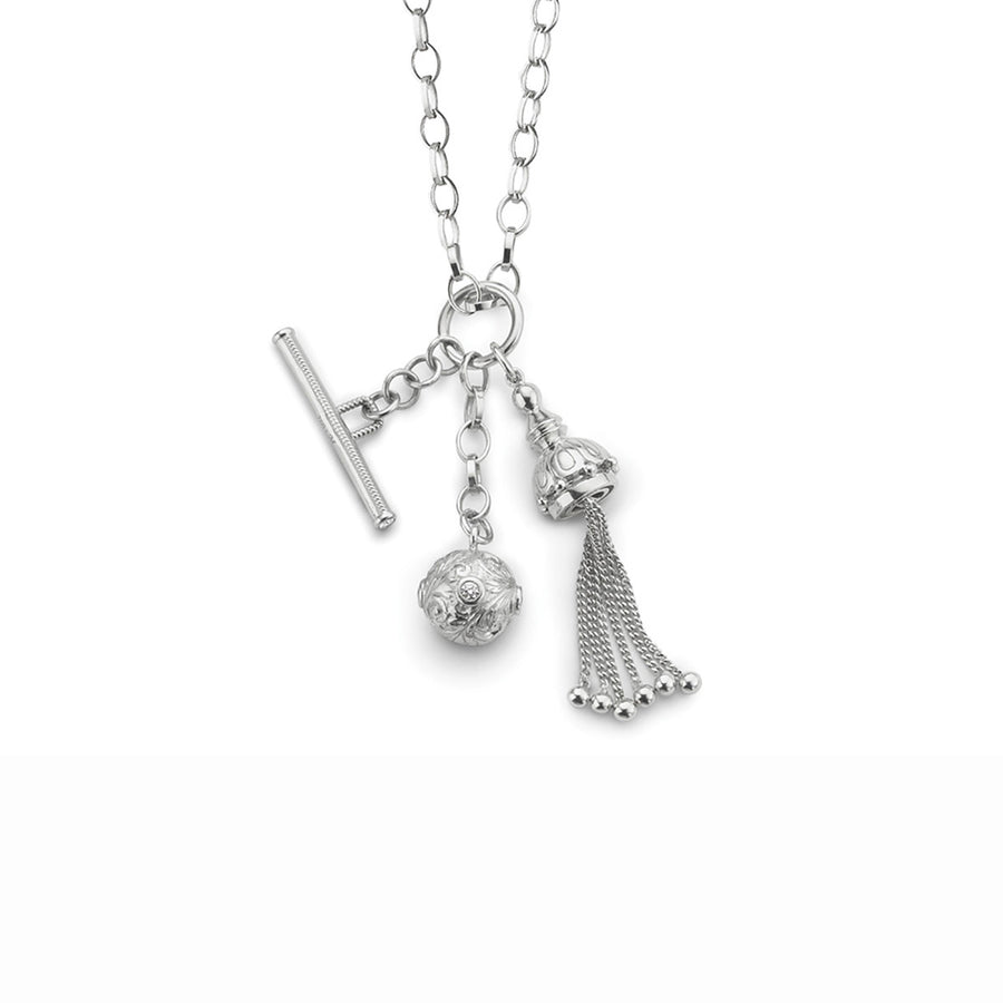 Tassel Toggle Charm Necklace