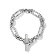 Lexington Chain Bracelet in Sterling Silver with Pave Diamonds