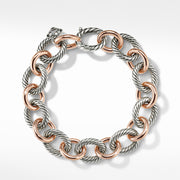 Oval Link Chain Bracelet in 18K Rose Gold
