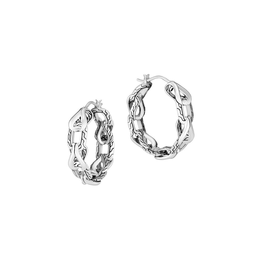 Asli Classic Chain Link Small Hoop Earrings