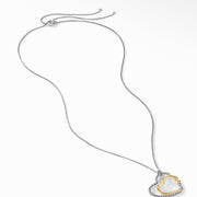 Continuance Heart Necklace in Sterling Silver with 18K Yellow Gold