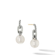 DY Madison Pearl Chain Drop Earrings in Sterling Silver