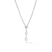 DY Madison Three Ring Chain Necklace in Sterling Silver
