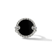 DY Elements Ring with Black Onyx and Pave Diamonds