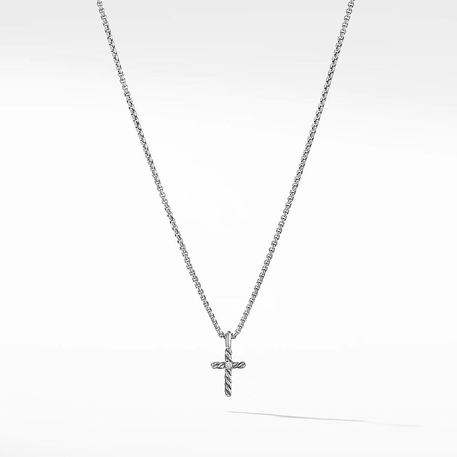 Cable Collectibles Kids Cross Necklace with Diamonds
