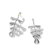 Angelika Fringe Drop Earrings with Pave Diamonds