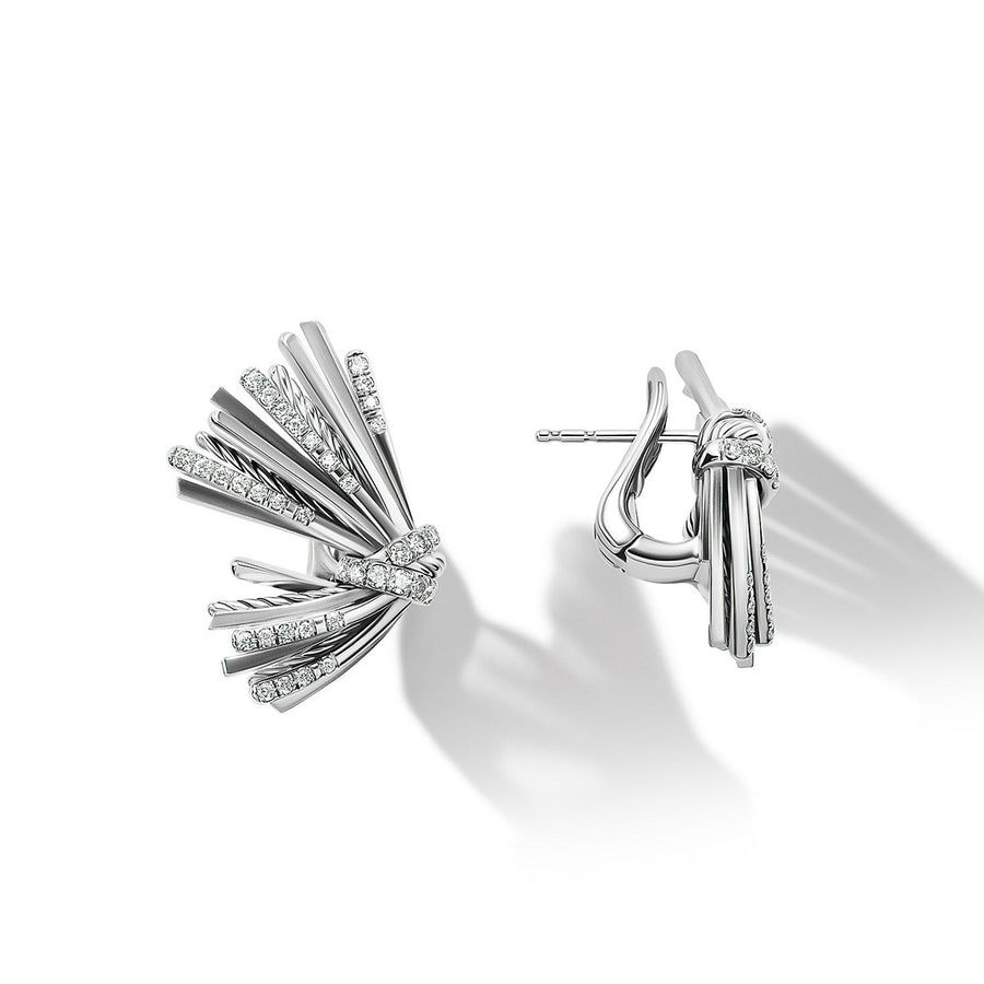 Angelika Flair Earrings with Pave Diamonds