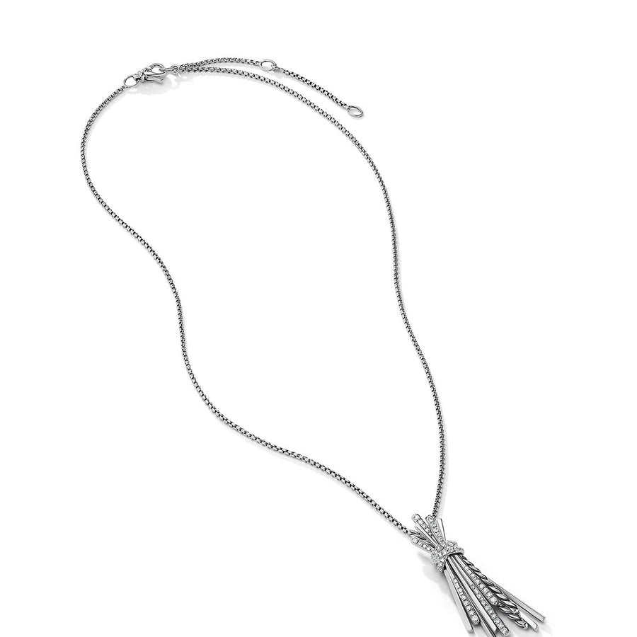 Angelika Flair Pendant Necklace with Pave Diamonds