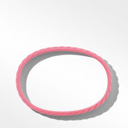Cable Pink Rubber Bracelet