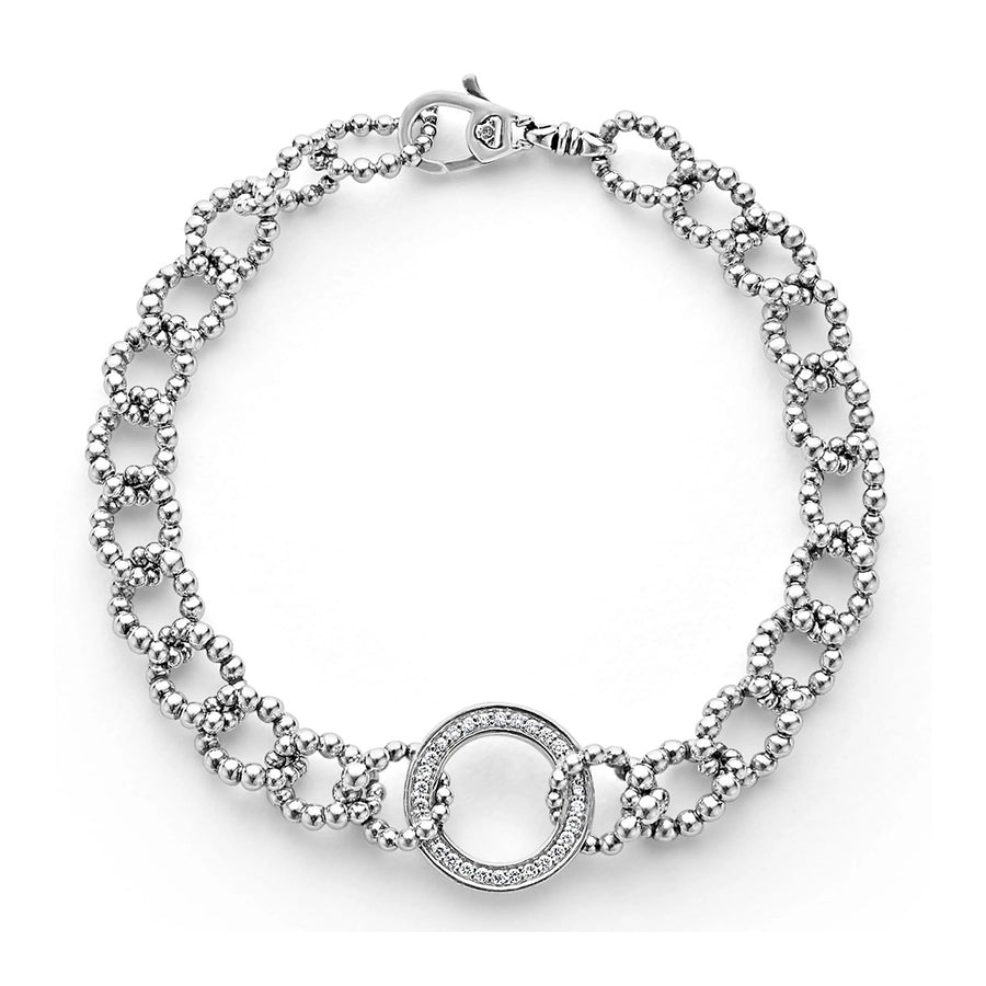 Diamond Circle Link Bracelet