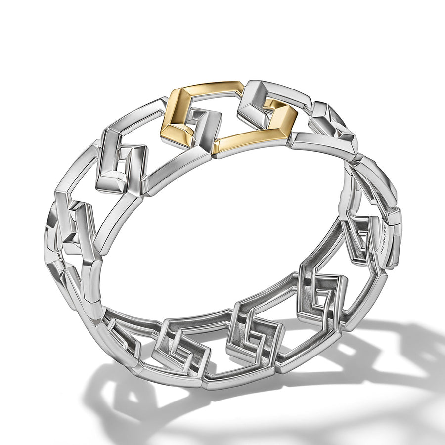 Carlyle Bracelet in Sterling Silver with 18K Yellow Gold