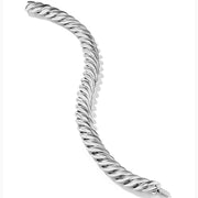 Sculpted Cable Bracelet in Sterling Silver