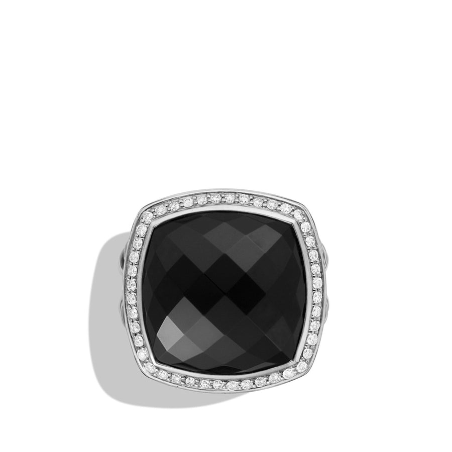 Albion Ring with Black Onyx and Diamonds
