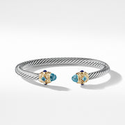 Bracelet with Blue Topaz, Lapis Lazuli and 14K Gold