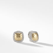 Albion Earrings with Gold Dome, Diamonds and 18K Gold