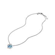 Necklace with Blue Topaz and Diamonds