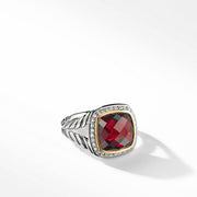 Ring with Garnet and Diamonds with 18K Gold