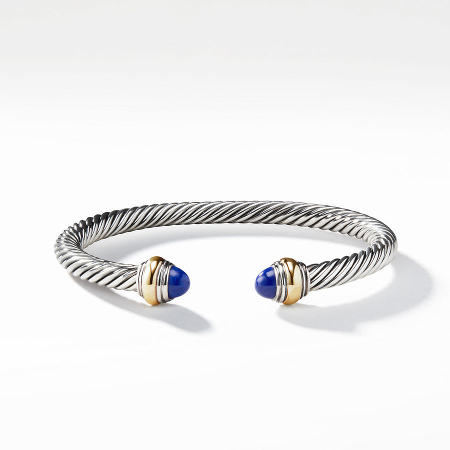 Cable Classic Bracelet with Lapis Lazuli and 14K Gold