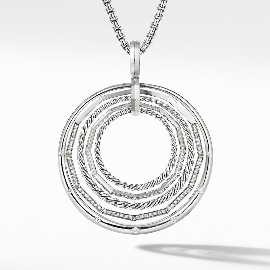 Stax Large Pendant Necklace with Diamonds