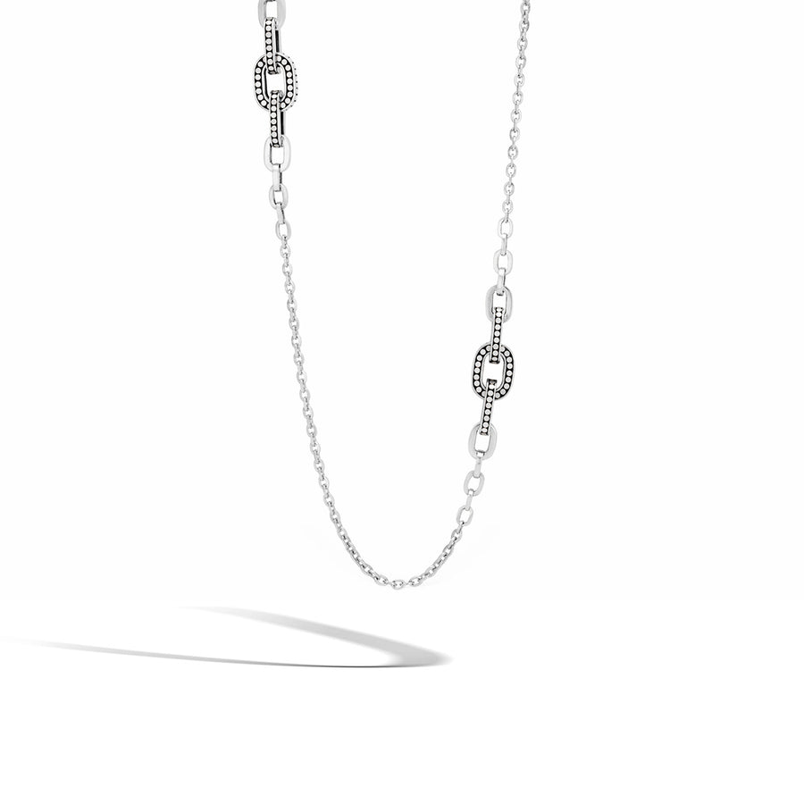 Dot Silver Sautoir Necklace