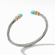 Helena End Station Bracelet with Turquoise, Diamonds and 18K Gold, 4mm