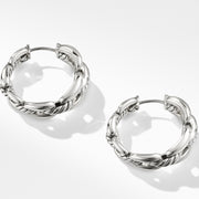 Wellesley Hoop Earrings with Diamonds, 23mm