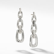 Wellesley Linked Chain Drop Earrings with Diamonds