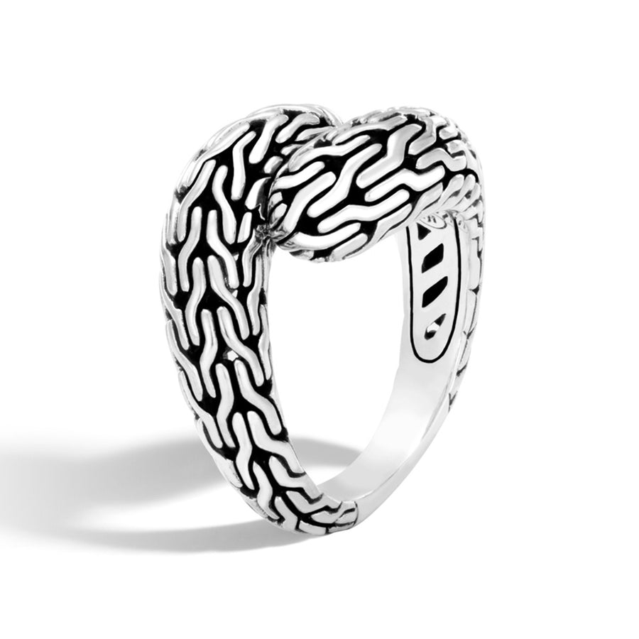 Classic Chain Silver Small Bypass Ring