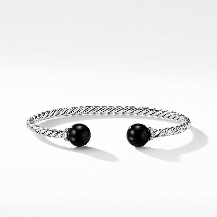 Solari Bracelet with Diamonds and Black Onyx