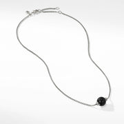 Solari Pendant Necklace with Diamonds and Black Onyx