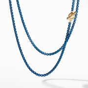 DY Bel Aire Chain Necklace in Navy with 14K Gold Accents