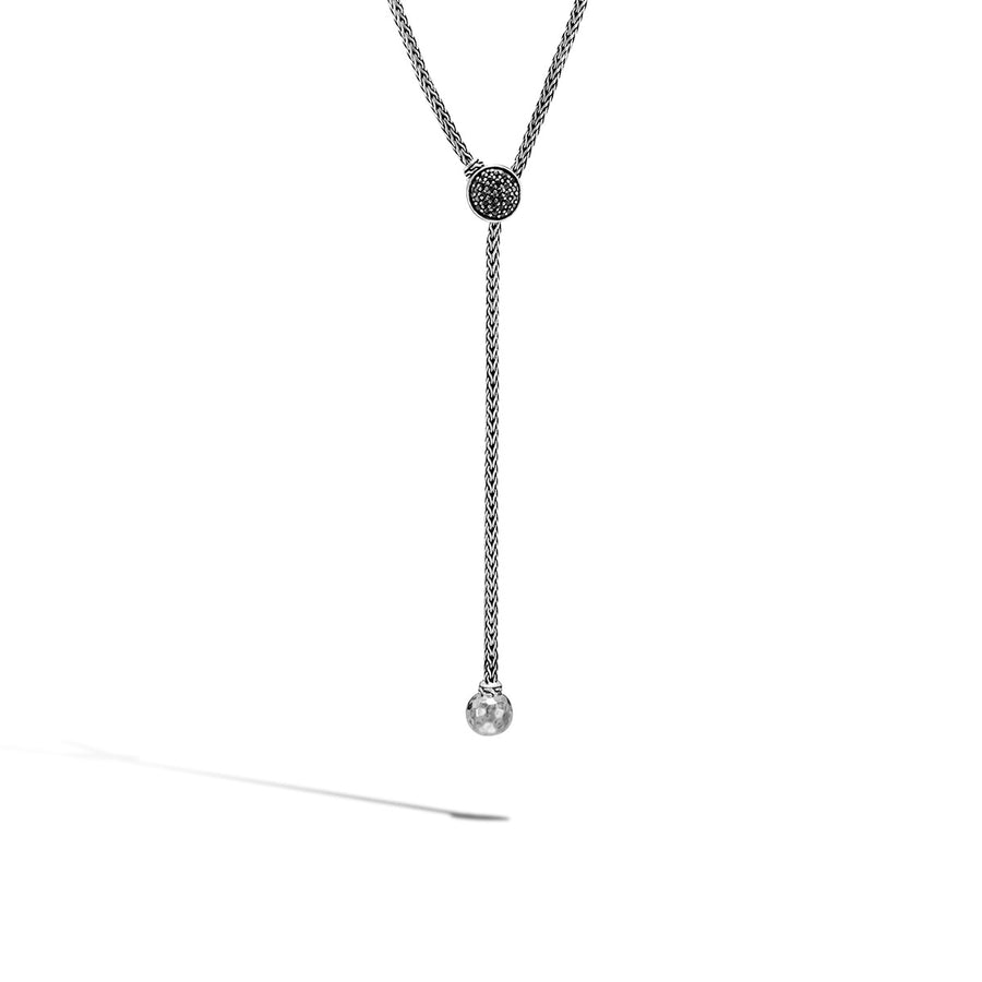 Classic Chain Silver Y-Shaped Slider Necklace