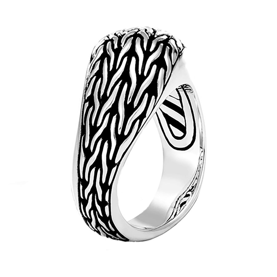 Classic Chain Wave Silver Ring