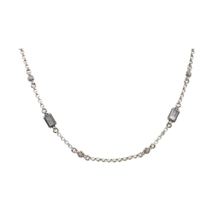 4 Station Mother of Pearl Necklace