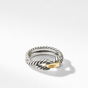 Cable Loop Ring with 18K Gold