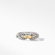 Cable Loop Ring with 18K Gold