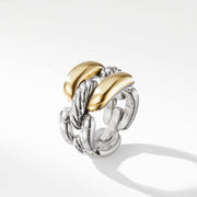 Wellesley Link Large Chain Link Ring with 18K Gold