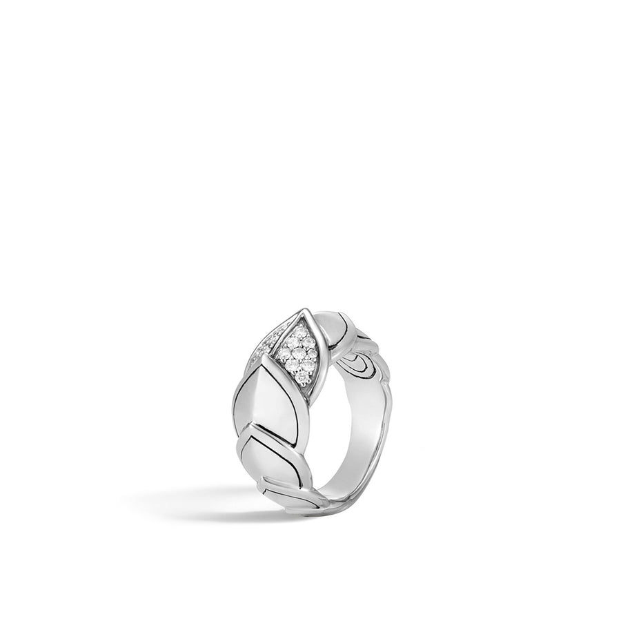 Legends Naga Silver Diamond Pave Small Ring