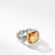Wellesley Link Statement Ring with 18K Gold and Citrine