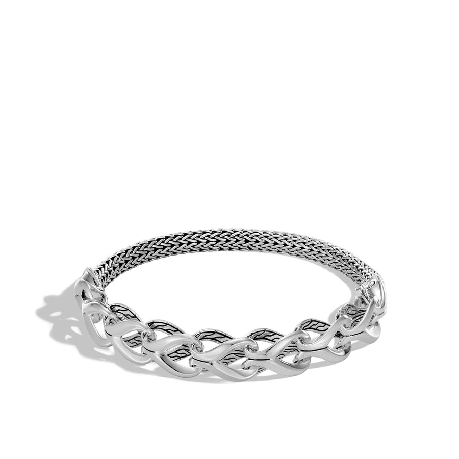 Asli Classic Chain Link Silver Half Link Bracelet