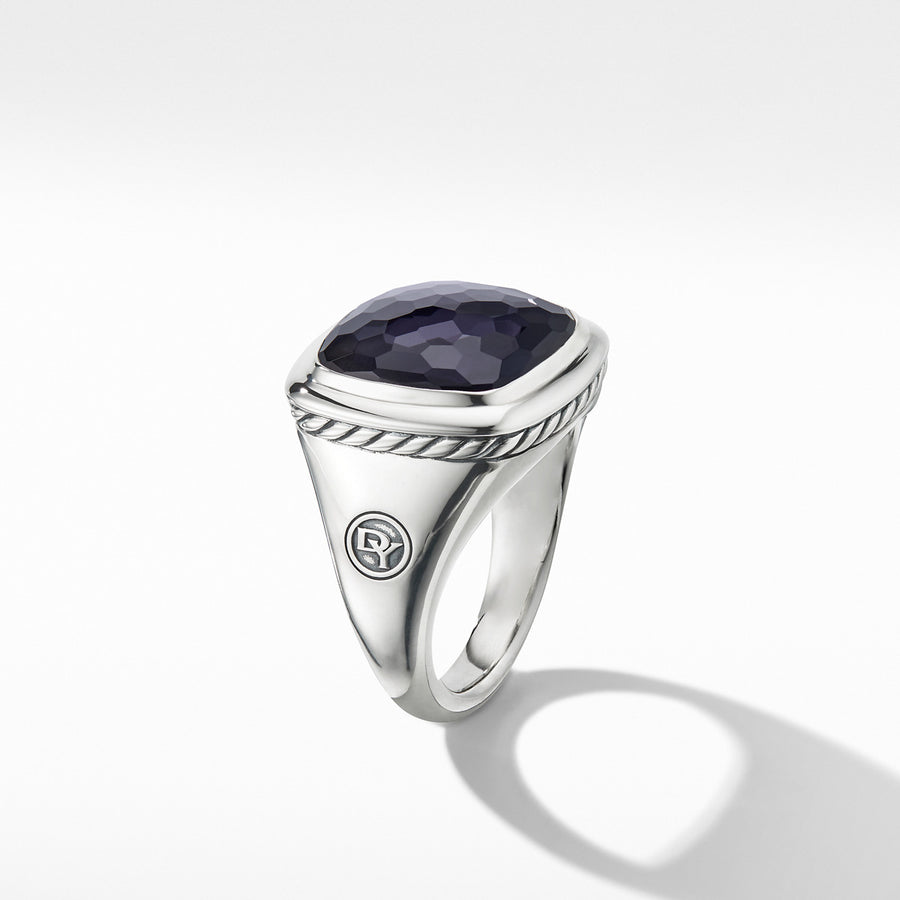 Albion Ring with Black Orchid